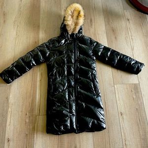 Moncler Fulmarus fur trim puffer coat
